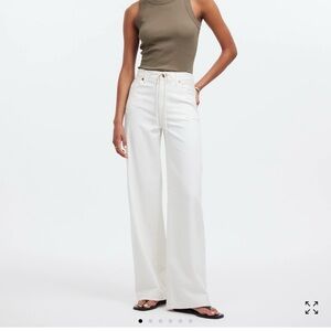 Women's White Wide-Leg Jeans